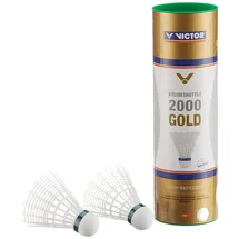 Victor Badmintonball Shuttle 2000 gold/Weiß/Grün