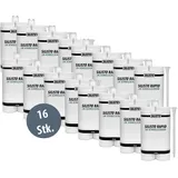 SILISTO RAPID 16x 2K-Schnellschaum 210ml - Zweikomponentiger Polyurethanschaum - Bauschaum - Montageschaum - Zargenschaum - Doppelkartusche inkl. Statikmischer