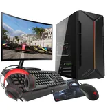 VIST Gaming PC Komplett Set Ryzen 5 5600G 32GB RX VEGA SSD 1TB WIFI Win 11 LCD 24"