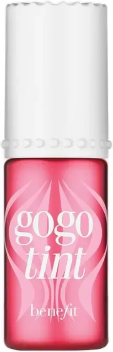 Benefit GoGo Tint Cheek & Lip Stain 6 ml – Bright Cherry Red, wischfester flüssiger Rouge & langanhaltende Lippenfarbe