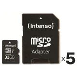 Intenso MicroSD-Card Performance Line, 3424480, 32 GB 5er Pack