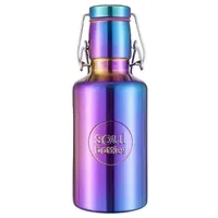 soulbottles Unisex – Erwachsene Utopia Edelstahlflasche, Lila, 0,5L