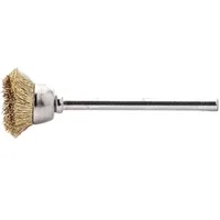 Lessmann Miniatur-Topfbürste Messingdraht 0,10 mm, Bürsten-⌀ 18 mm