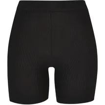 URBAN CLASSICS Rib Knit Kurze Leggings Black 3XL