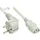 Good Connections Alcasa P0130-GR050 Stromkabel Weiß 5 m Netzstecker Typ E+F C13-Koppler