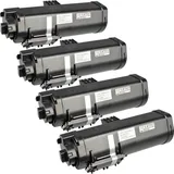 Ampertec 4 Kompatible Toner ersetzt Kyocera TK-1260 Multipack schwarz