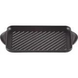 Le Creuset Grillplatte rechteckig 32 cm Schwarz
