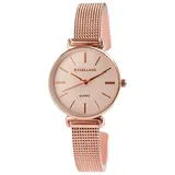 Excellanc Damen-Spangenuhr Metall Trend Mode Analog Quarz 1800228 (roségoldfarbig)