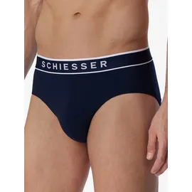 SCHIESSER Rio Slip unifarben blau XXL 6er Pack