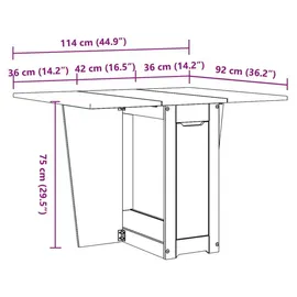 vidaXL Butterfly 92 x 75 x 92 cm grau
