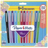 Paper Mate Flair, Medium, 12 Farben, Mehrfarbig, 0,7 mm, Mehrfarbig, Tinte auf Wasserbasis