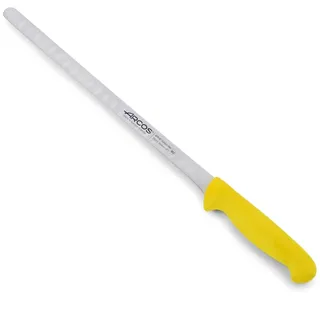 Arcos Fischmesser aus Nitrum Edelstahl mit 300 mm Klinge - Ergonomischer Griff aus Polypropylen, Ideal für die Verarbeitung und Zubereitung von Fisch - Gelb, Serie 2900