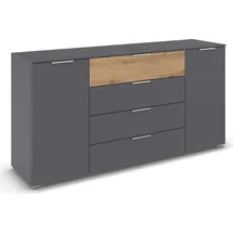 OTTO home Kombikommode 160 x 81 x 42 cm Grau / Eiche