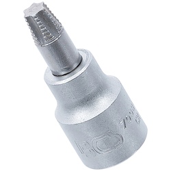 BGS 7098-T40 Schraubenausdreher Biteinsatz Innenvierkant 10mm (3/8") für defektes T-Profil (für Torx) T40