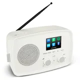 Medion® MEDION LIFE Internetradio IRE-1 (MD89318) Radio (DAB+/UKW-Empfang, Senderspeicher, 5 Watt (RMS) weiß