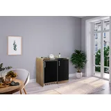 Respekta Miniküche MK100ESSS 100 cm schwarz