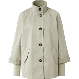 Comma, Cape-Jacke im Relaxed Fit mit Stehkragen und Rippbündchen - M