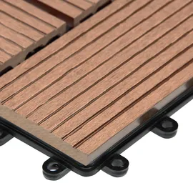 CASARIA WPC Fliesen 55x Mosaik Terrakotta