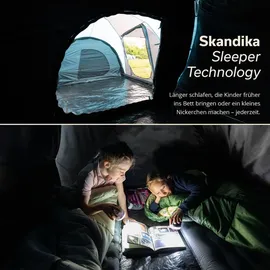 Skandika Hammerfest 4 Sleeper Protect Blau/Schwarz