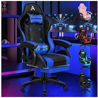 Luxuskollektion Gamingstuhl mit Massage, Fußstütze, verstellbarer