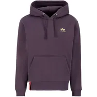 Alpha Industries Basic Small Logo Kapuzenpullover Plum 2XL