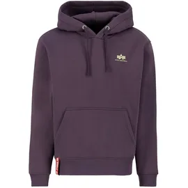 Alpha Industries Basic Small Logo Kapuzenpullover Plum 2XL