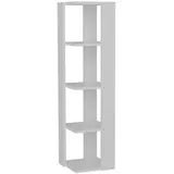 moebel17 Eckregal 31,3 x 120 x 31,3 cm Weiß
