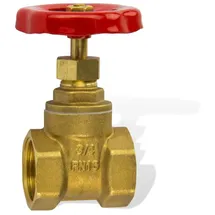 T-max Stabilo Sanitär - Messing Absperrschieber 3/4 Zoll DN20 Muffenschieber Heizungsschieber