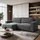 lookway Ecksofa OPERA L-Form mit Schlaffunktion und Bettkasten Grau
