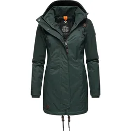 Ragwear Winterjacke Tunned stylischer Winterparka mit Teddyfell Innenfutter grün L (40)