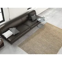 calo-deluxe Teppich CALO-DELUXE "Luba 333" Gr. 2, beige, B:80cm H:7mm L:150cm, Baumwolle, Teppiche, Teppich, reine Baumwolle, Wohnzimmer
