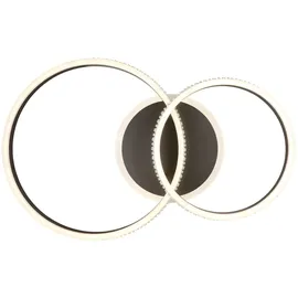 GLOBO LED Deckenleuchte Grouni 2 Ringe