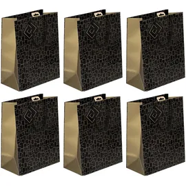 Clairefontaine 6x Archi, Excellia, Geschenktasche L 26,5x14x33 cm Schwarz 32478-2C