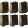 Clairefontaine 6x Archi, Excellia, Geschenktasche L 26,5x14x33 cm Schwarz 32478-2C