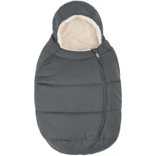 Maxi-Cosi Fußsack für Babyschalen, Fußsack für Babys, für noch mehr Komfort, einfach und sicher, weiche robuste Stoffe, waschmaschinenfest, für alle Maxi-Cosi Babyschalen geeignet, Twillic Graphite