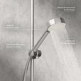 Hansa Handbrause HANSABASICJET d= 95mm, 3-strahlig, chrom