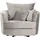 CARRYHOME Sessel Hellgrau, Textil, Füllung: Polyester, Schaumstoffflocken,Polyester, Schaumstoffflocken, 115x72x115 cm, Sitzfläche 360° drehbar, Wohnzimmer, Sessel, Polstersessel