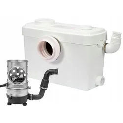WC Hebeanlage, Fäkalienpumpe, Dusche Waschbecken mit Zerkleinerer 600W