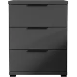 Z2 Nachtschrank SMILLA 2 46 x 61 x 42 cm Schwarz