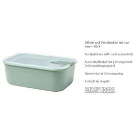 Mepal Vorratsdose Easyclip 1500 ml Kunststoff Schwarz