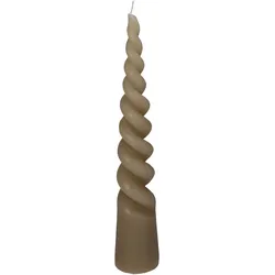Kerze TWISTED CONE beige