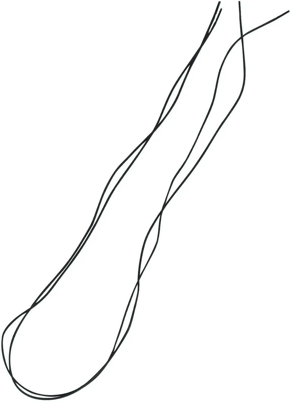 Cavallo Schnürsenkel, elastisch schwarz