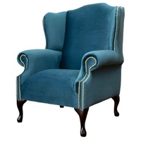 JVmoebel Ohrensessel Ohrensessel Einsitzer Chesterfield Couch Blau Sofa Polster Möbel Neu (Ohrensessel), Made In Europe blau