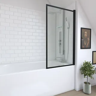 Aurlane Badewannenfaltwand Dark Edge 1-flügelig 75 cm x 130 cm