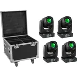 Eurolite Set 4x LED TMH-B90 + Case mit Rollen