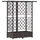 vidaXL Hochbeet mit Rankgitter und Dach 124 x 40 x 123 cm Braun