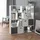 Vicco Raumteiler Pilar Bücherregal Standregal Büroregal 12 Fächer Weiß, 131.6 x 143 cm