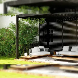 BEST Freizeitmöbel Louvre Seitenwand 113 cm anthrazit