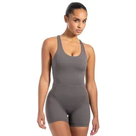 SMILODOX Jumpsuit Aleyna, Größe L in Grau Anthrazit