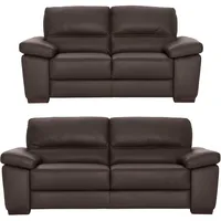 Calia Italia »Gaia, hochwertige Garnitur aus 2-Sitzer und 3-Sitzer, edles Design«, (Set, 2 tlg.), Ledergarnitur, in zwei hochwertigen Lederqualitäten